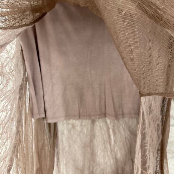 NWOT FREE PEOPLE Skirt M Tulle Mesh Sheer Layered Tiered Pull-On Midi Fairy Tutu - Picture 10 of 15